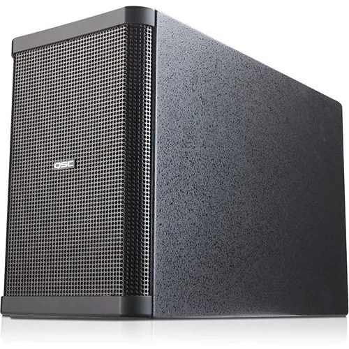 QSC AD-S28TW-BK AcousticDesign Surface Mount Subwoofer, Black