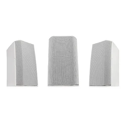 QSC AD-S4T-WH 4.5" 2-Way Weather Treated Surface Mount Loudspeaker, 120° Conical DMT, White