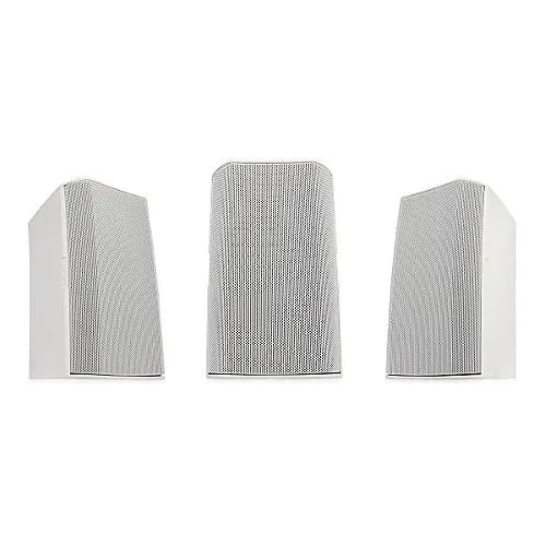 QSC AD-S6-WH AcousticDesign Series 6.5" 2-Way Weather Treated Surface Mount Speaker, 105° Conical DMT, Indoor Outdoor, White