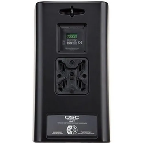 QSC AD-S6T-BK AcousticDesign Series 6.5" 2-Way 150W Surface-Mount Loudspeaker, Pair, Black