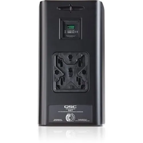 QSC AD-S8T-BK AcousticDesign Series 8" 2-Way 200W Surface-Mount Loudspeaker, Single, Black