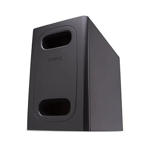 QSC AD-S.SUB-BK AcousticDesign Series 6.5" Dual Voice Coil Surface Subwoofer, 100W, dB, Black