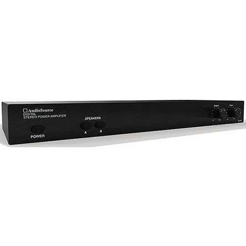 AudioSource AD1002 2-Channel Stereo 50 Power Digital Amplifier for Home Sound Systems, Black