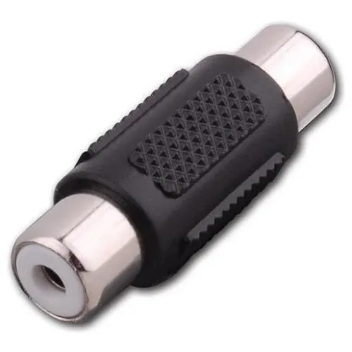 Vanco AD502X RCA Female Jack to RCA Female Jack Coupler, Nickel