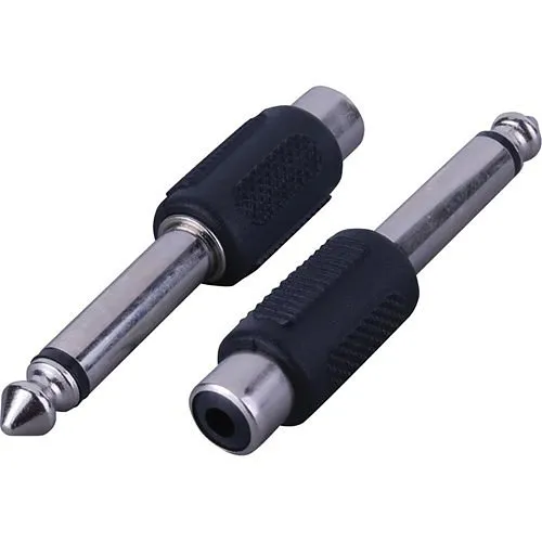 Vanco 1/4" Mono Plug RCA Female Jack Adapter