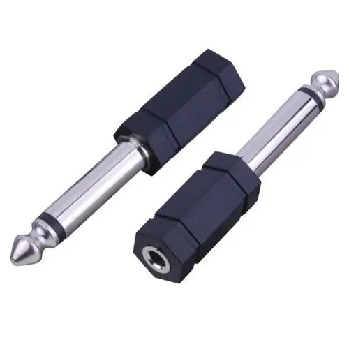 Vanco AD511 3.5mm Mono Jack to 1/4" Plug Adapter