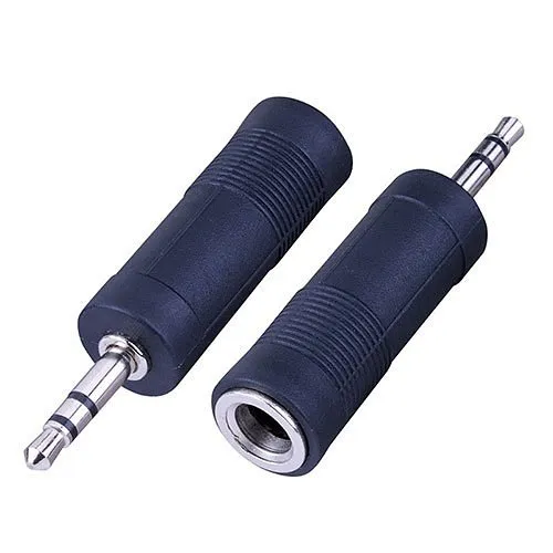 Vanco AD528 Stereo Jack, 3.5mm Stereo Plug Adapter, 1/4"