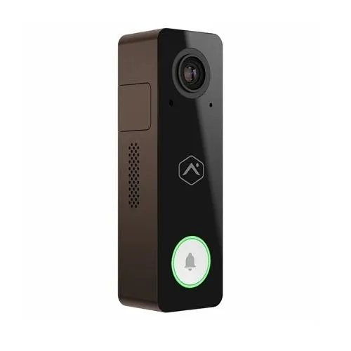 Alarm.com ADC-VDB750-BZ Design Studio Series 2MP WiFi Video Doorbell Camera, Bronze Finish
