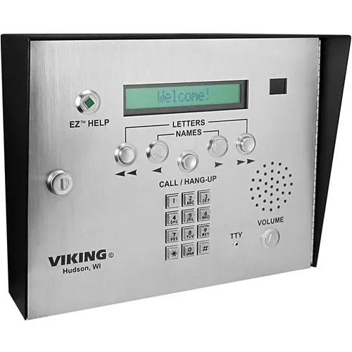 Viking AES-2005S Accessible Entry System with Color Video Camera, Surface Mount, Non-Volatile Digital Voice Announcer
