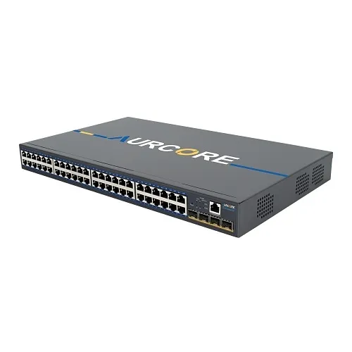 AurCore AES2003P AES2000 Series 48x1GE Base-T, 4x1GE SFP, L2+ Managed PoE+ Switch, 370W PoE Budget, 104Gbps