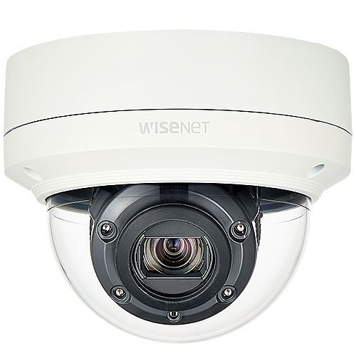 Hanwha XNV-6120R X Series 2MP Dome IP Camera, 5.2-62.4mm Varifocal Lens, 12x Optical Zoom, Outdoor Vandal-Resistant, Ivory