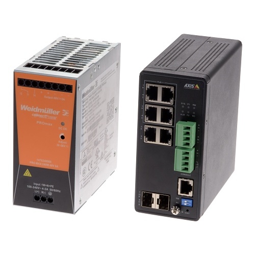 AXIS PS56 240W DIN Power Supply for PoE Extender Kit, TQ1808-VE Cabinet and T8504-R PoE Switch