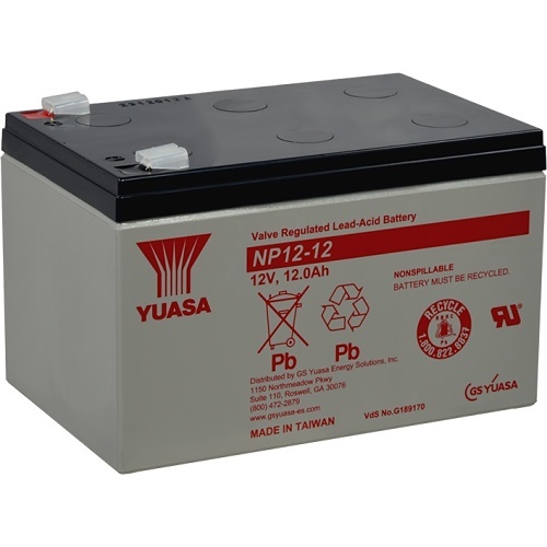 Yuasa NP12-12 12V 12Ah Valve Regulated SLA Battery