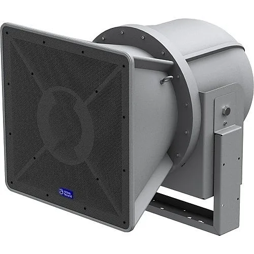 AtlasIED AH54-15-BSG 2-Way Stadium Horn Speaker System, 15", 250W RMS, Gray