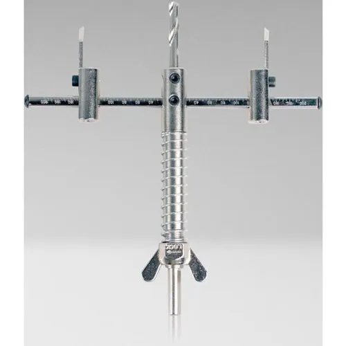 Jonard Tools AHC-19 9" Adjustable Round Hole Cutter with Vacuum Port