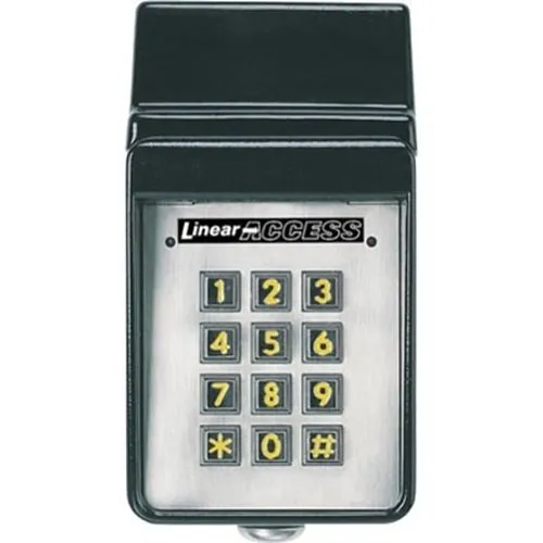 Linear AKR-1 Exterior Digital Keypad with Radio Receiver, Aluminum Enclosure