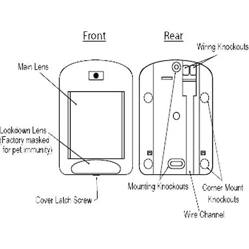 AI NEXT AL-40 Qualified Motion Analysis 100-lb. Pet Immune PIR, 50' x 40'