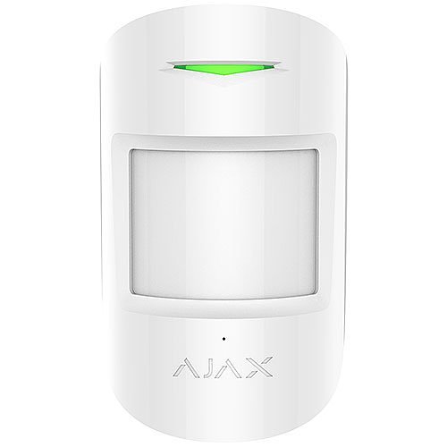 AJAX 42796.06.WH3 Wireless Motion and Glass Break Detector with Pet Immunity, White