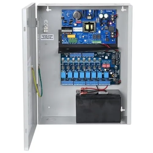 Altronix AL1012ACM220 Access Power Controller with Power Supply Charger, Fused Relay Outputs, 12VDC at 10A, FAI, 220VAC, BC400 Enclosure
