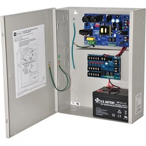 Altronix AL1012ULM Access Power Distribution Module with Power Supply Charger, PTC Class Outputs, 12VDC at 10A, FAI, 115VAC, BC400 Enclosure
