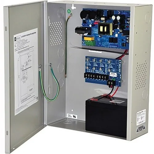 Altronix AL1012ULXPD4 Power Supply Charger, Fused Outputs, 12VDC at 10A, 115VAC, BC400 Enclosure