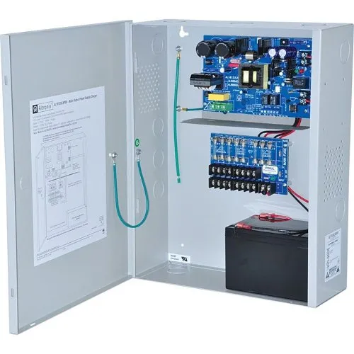 Altronix AL1012XPD8220 Power Supply Charger, Fused Outputs, 12VDC at 10A, 220VAC, BC400 Enclosure