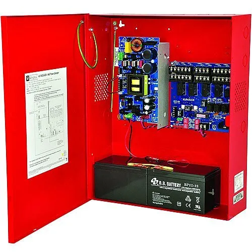 Altronix AL1042ULADA NAC Power Supply, Class or Class Outputs, 24VDC at 10A, Red BC600 Enclosure