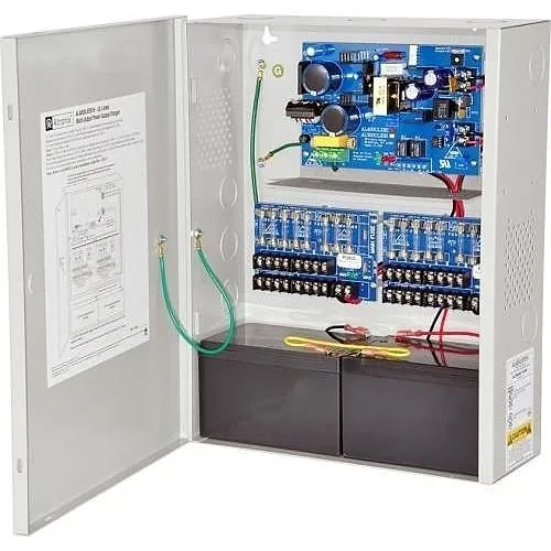 Altronix AL400XPD16220 Power Supply Charger, 16-Fused Outputs, 12/24V DC at 4A, 220V AC, BC400 Enclosure