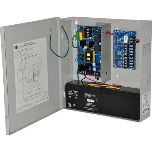 Altronix AL600PD8220 Access Power Supply Charger, Fused Outputs, 12/24VDC at 6A, 220VAC, BC300 Enclosure