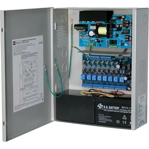Altronix AL600ULACM Access Power Controller with Power Supply Charger, Fused Relay Outputs, 12/24VDC at 6A, BC400 Enclosure