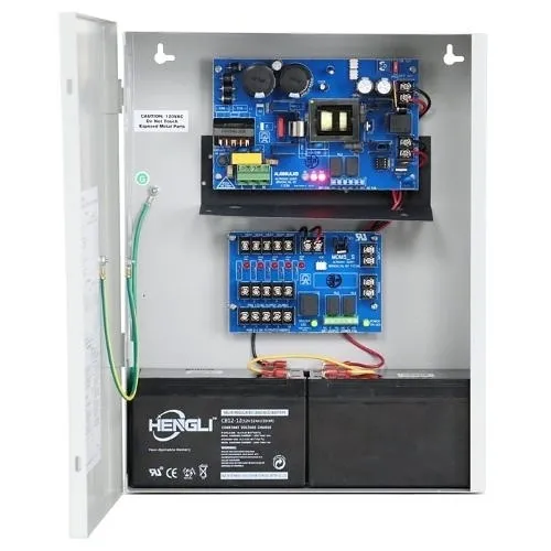 Altronix AL600ULMX Series Multi-Output Power Supply Charger, Accommodates 12AH Batteries, 115VAC, 60Hz, 12VDC/24VDC