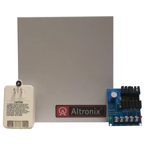 Altronix AL624ET Linear Power Supply Charger with TP1620, Single Class Output, 12VDC at 1.2A, BC100 Enclosure
