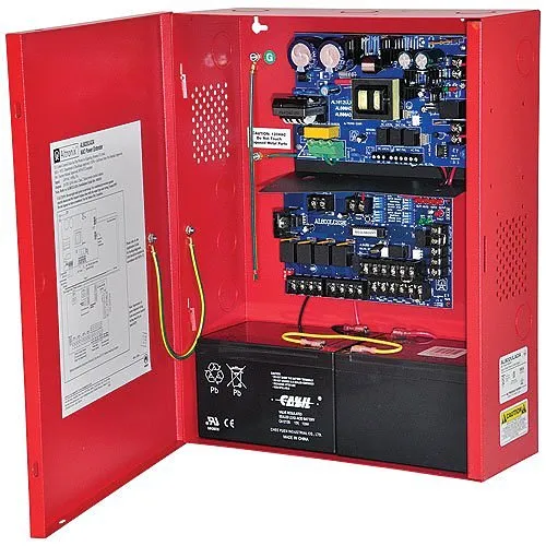 Altronix AL802ULADA NAC Power Supply, Class or Class Outputs, 24VDC at 8A, Red BC400 Enclosure (Replaces AL800ULADA)