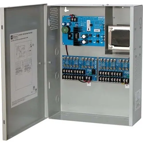Altronix ALTV1224C220 CCTV Power Supply, 16 Fused Outputs, at 12VDC and at 24VAC, at 7A, 220VAC, BC300 Enclosure