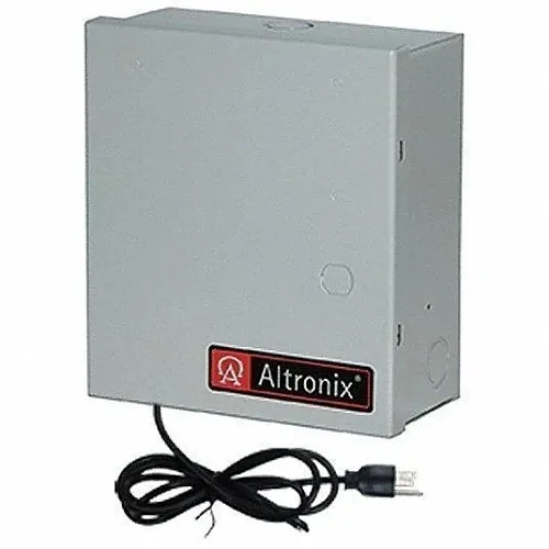 Altronix ALTV2416300UCM3 Wall Mount Power Supply with Small Enclosure, 16-PTC Output, 24V AC, 12.5A, Line Cord