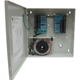 Altronix ALTV2416300UL3 CCTV Power Supply, 16 Fused Outputs, 24/28VAC at 12.5A, 115VAC, BC300 Enclosure, Includes 3-Wire Line Cord