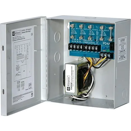 Altronix ALTV244220 CCTV Power Supply, 4 Fused Outputs, 24VAC at 4A or 28VAC at 3.5A