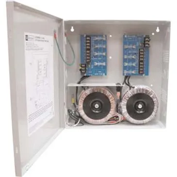 Altronix ALTV248600ULCB CCTV Power Supply, PTC Class Outputs, 24/28VAC at 25A, 115VAC, BC300 Enclosure