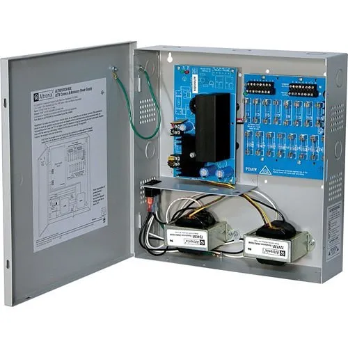 Altronix ALTV615DC616220 CCTV Power Supply, 16-Fused Outputs, 6-15V DC at 6A, 220V AC, BC300 Enclosure