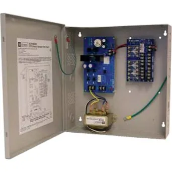 Altronix ALTV615DC8UL3 CCTV Power Supply, Fused Class Outputs, 6-15VDC at 4A, 115VAC, BC300 Enclosure, Includes 3-Wire Line Cord