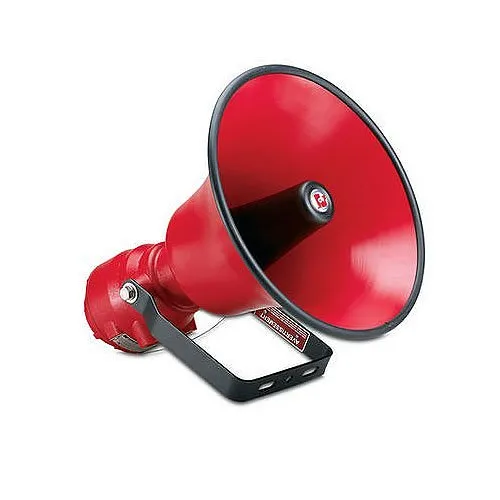 Federal Signal AM300X AudioMaster Public Address Explosion-Proof Speaker, 15W, Transformer Coupled, UL, Red