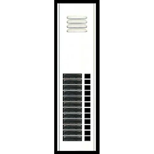 Alpha AM492/12 12-Button Speaker and Power Module, Aluminum