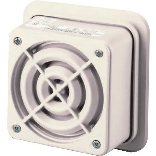 Federal Signal AM50 Indoor/Outdoor Public Address Re-Entrant Wall Mount Speaker, 2W, Beige