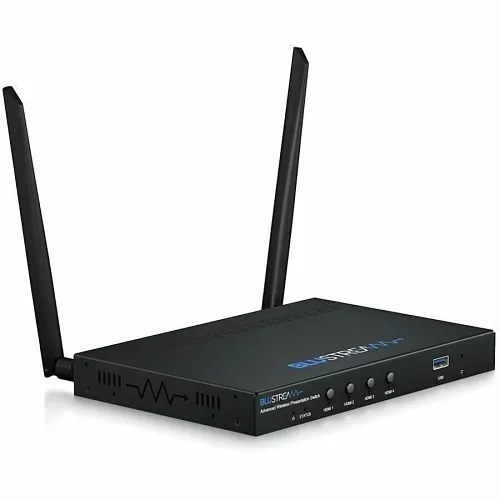 Blustream AMF41W 4K Multi-Format Presentation Switch Featuring x HDMI, AirPlay and Miracast, 2.4/5G Wi-Fi Hotspot