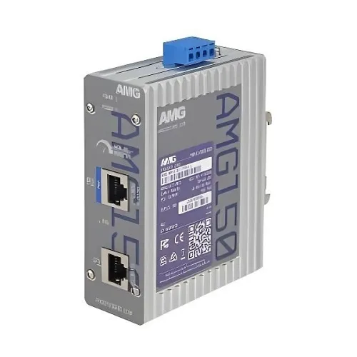 AMG Systems AMG150-1XBT-P90-LV Industrial 1 Port PoE Injector, DIN Rail / Wall Mount