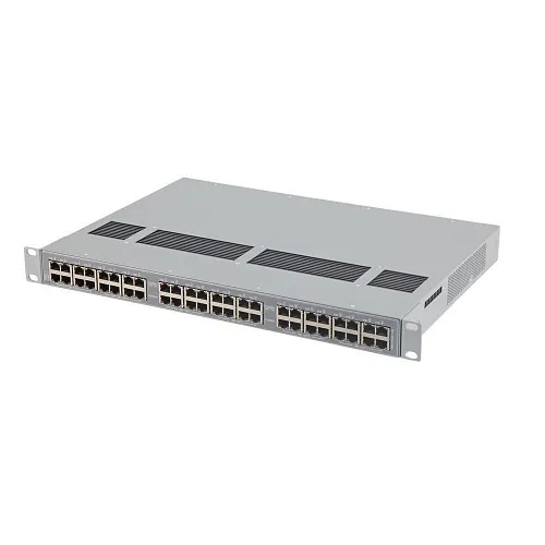 AMG Systems AMG156-12GBT-12GAT-RP960 1U 19" Rackmount Industrial PoE Injector with 12x 60/90W and 12x 30W Ports, Dual PSU