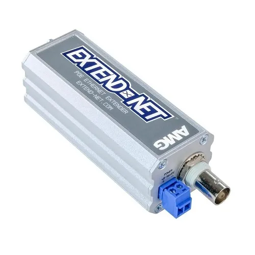 AMG Systems AMG160-1F-1EC Extend-Net Series Industrial Ethernet Extender Over Coax with 30W PoE Pass-Through