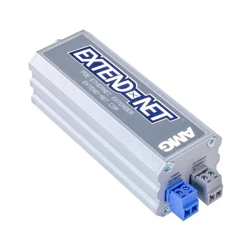 AMG Systems AMG160-1F-1ET Extend-Net Series Industrial Ethernet Extender Over 2-Wire with 30W PoE Pass-Through