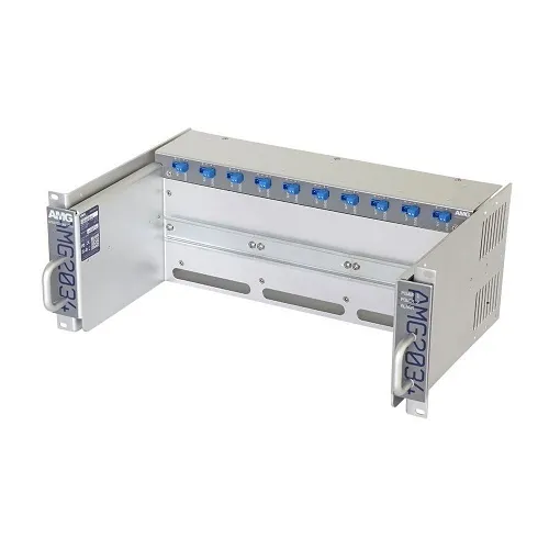 AMG Systems AMG2034-12-RP-AD 4U Rack Chassis with Dual 12V Redundant Power Supplies for DIN Rail Equipment