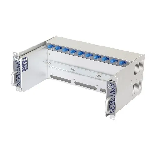 AMG Systems AMG2034-56-RP-AA 4U Rack Chassis with Single 56V Redundant Power Supply for DIN Rail Equipment
